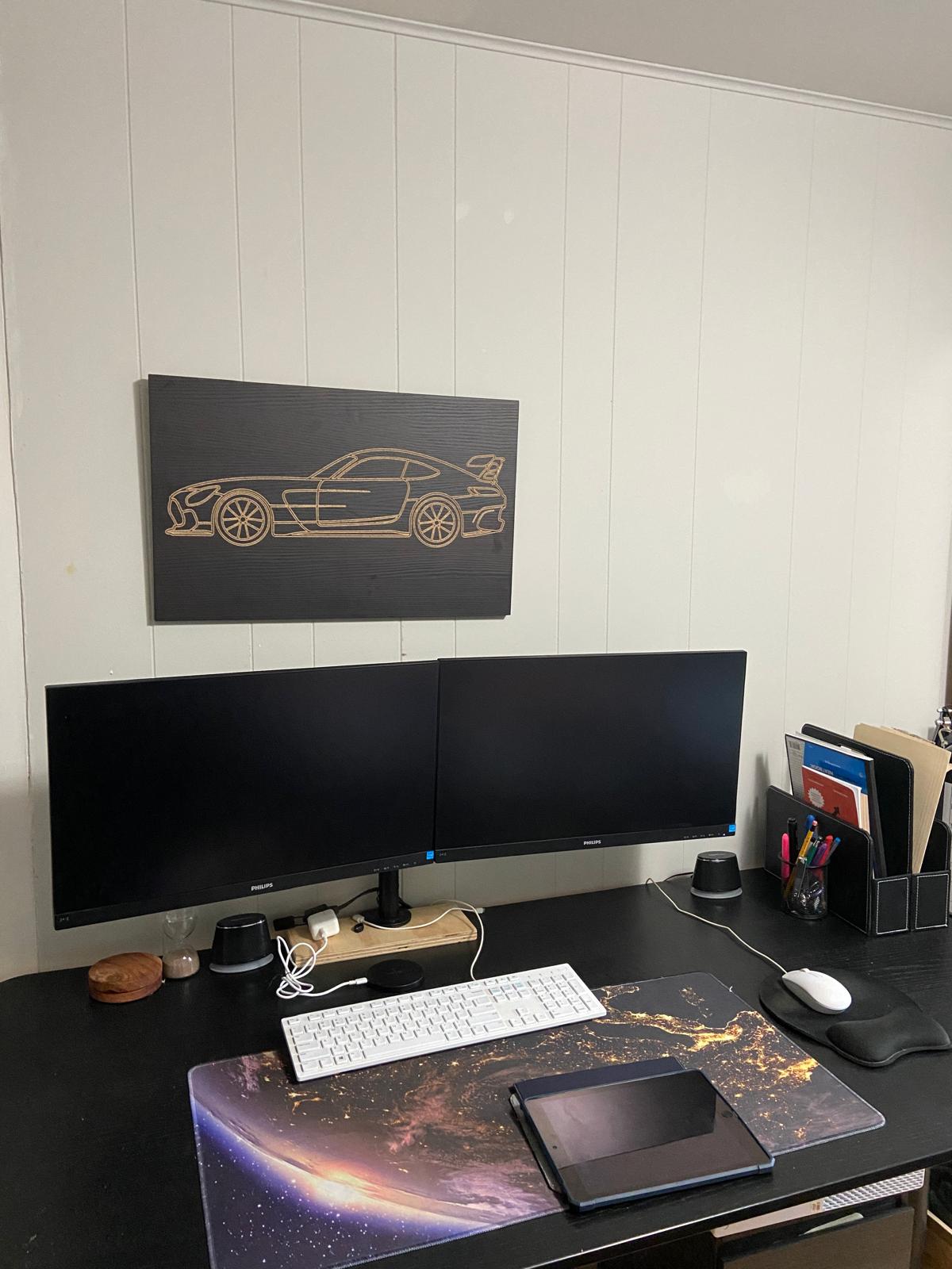 Mercedes AMG-GTR wall art piece 3