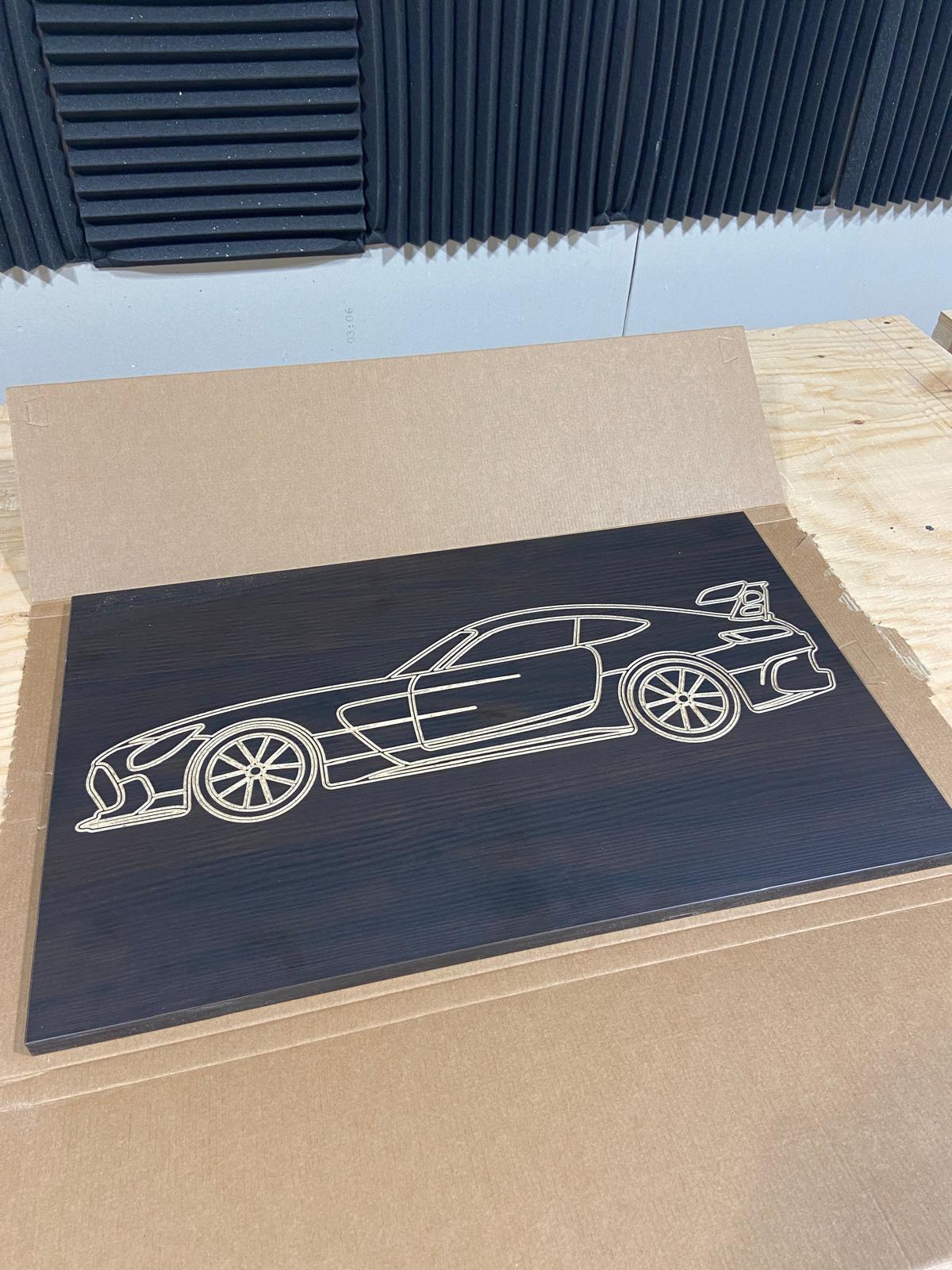 Mercedes AMG-GTR wall art piece 3